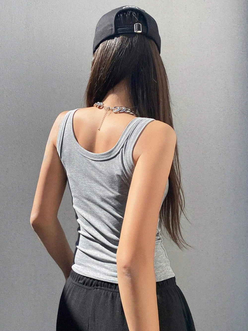 Camisole Tank Soft Top for Women Summer Outfits Tight and Sexy Tank Top Knitted Bottom Shirt and Sleeveless Top for Outerwear