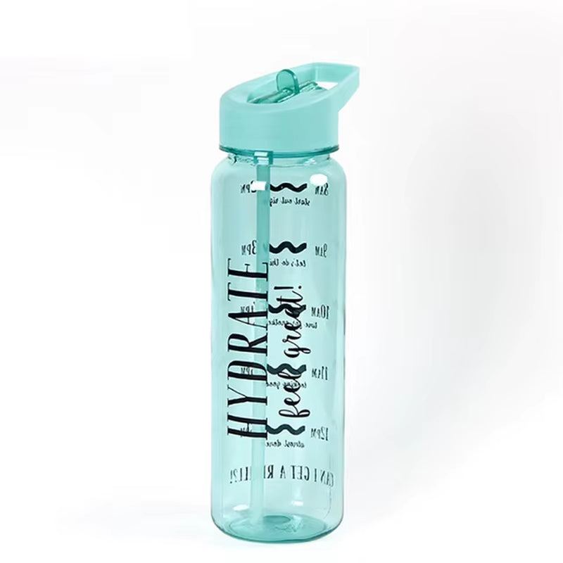 Bpa Free 750Ml 100%Tritan Sports Outdoor Straw Water Bottle with Flamingos Printing My Drink Juice Handle the Unicorn Kettle