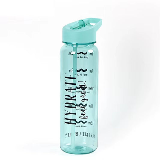 Bpa Free 750Ml 100%Tritan Sports Outdoor Straw Water Bottle with Flamingos Printing My Drink Juice Handle the Unicorn Kettle